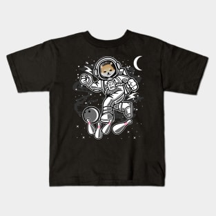 Astronaut Bowling Dogelon Mars ELON Coin To The Moon Crypto Token Cryptocurrency Blockchain Wallet Birthday Gift For Men Women Kids Kids T-Shirt